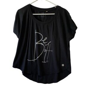 Branded by J. Otto Women's Short Sleeve Shirt Hi-Lo Size S/M "Be It"‎
